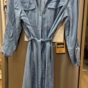 F&F Blue Denim Shirt Dress